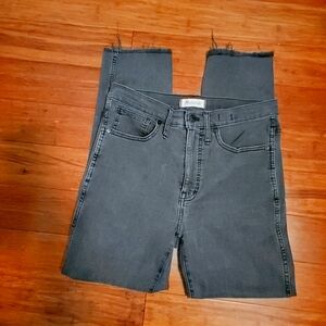 Madewell Stovepipe Black Jeans Size 29